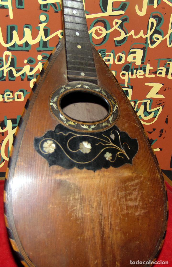 antigua mandolina xix - incrustaciones en nacar - Compra en todocoleccion