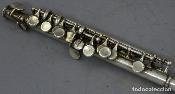 Instrumentos musicales: Flauta travesera Imperial en plata de la casa Boosey & Hawkes Londres mediados del siglo XX - Foto 4 - 230318535