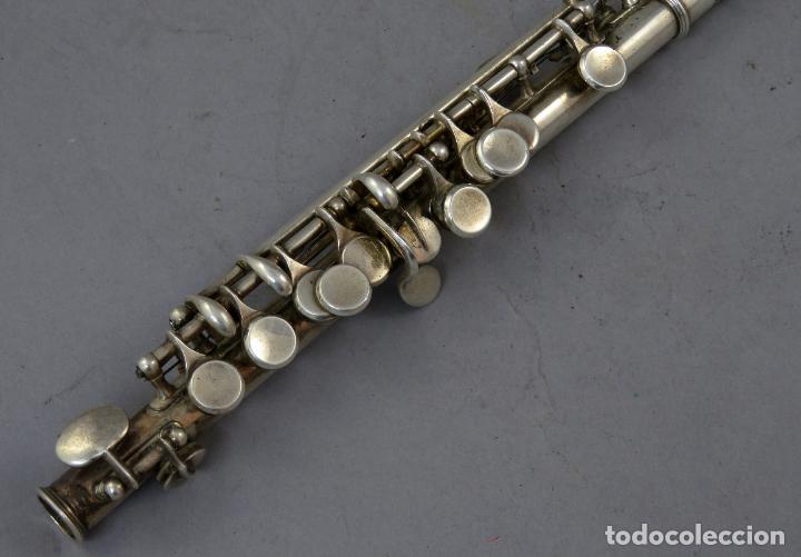 Instrumentos musicales: Flauta travesera Imperial en plata de la casa Boosey & Hawkes Londres mediados del siglo XX - Foto 5 - 230318535