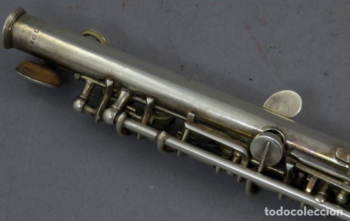 Instrumentos musicales: Flauta travesera Imperial en plata de la casa Boosey & Hawkes Londres mediados del siglo XX - Foto 7 - 230318535