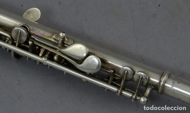 Instrumentos musicales: Flauta travesera Imperial en plata de la casa Boosey & Hawkes Londres mediados del siglo XX - Foto 8 - 230318535