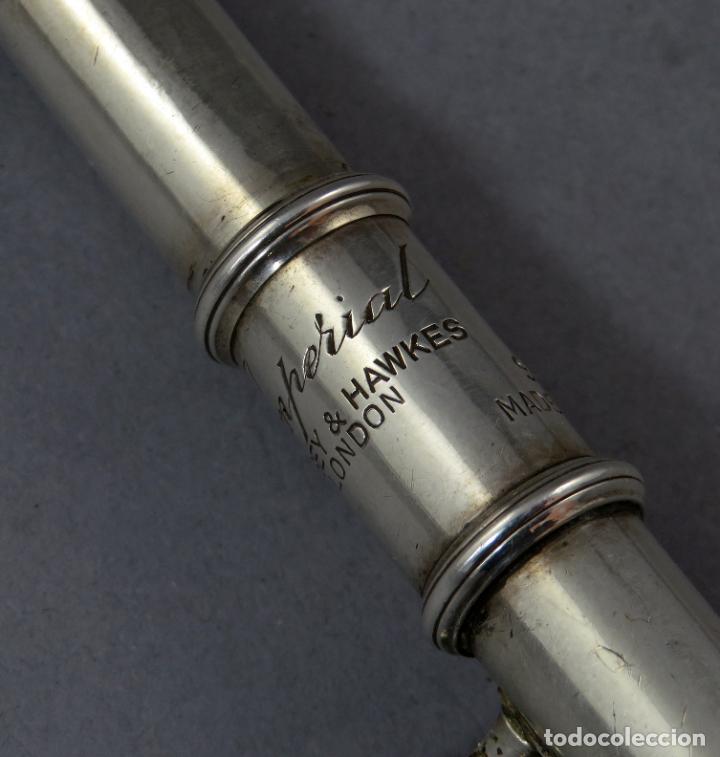 Instrumentos musicales: Flauta travesera Imperial en plata de la casa Boosey & Hawkes Londres mediados del siglo XX - Foto 10 - 230318535