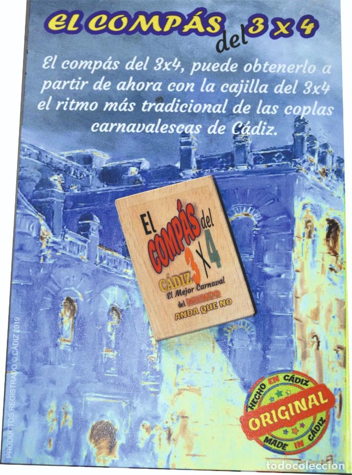 Instrumentos musicales: Cajilla carnaval de c&aacute;diz. El compas del 3x4. - Foto 1