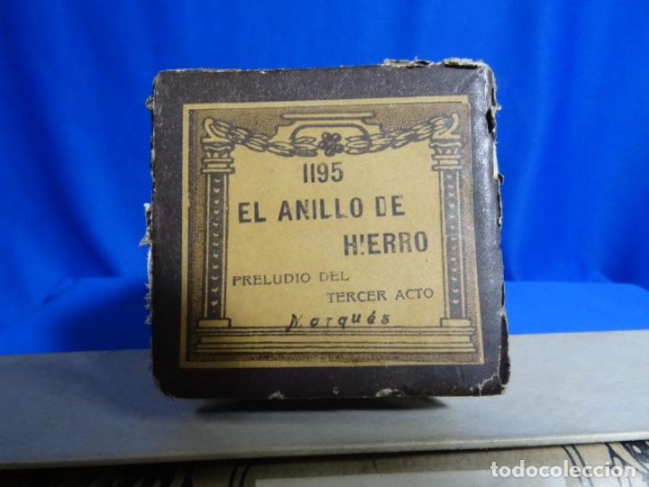 Instrumentos musicales: ROLLO DE PIANOLA. EL ANILLO DE HIERRO. MARQUES. - Foto 2