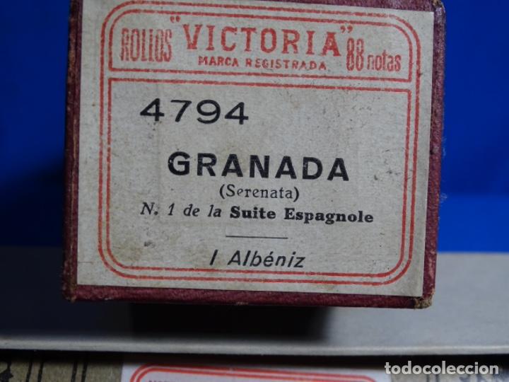 Instrumentos musicales: ROLLO DE PIANOLA. GRANADA. I. ALBENIZ. - Foto 2