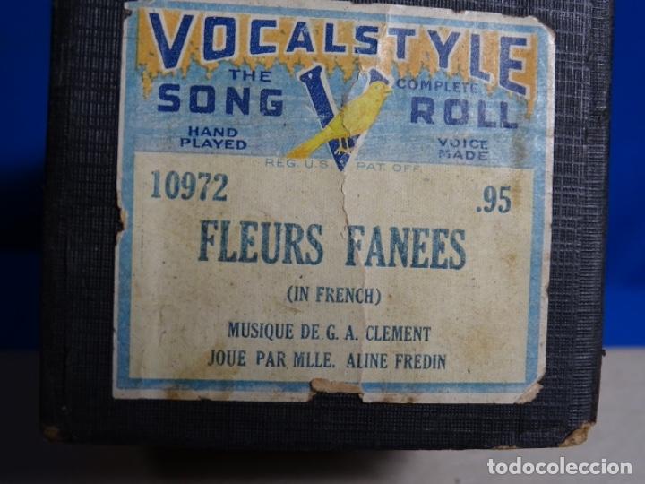 Instrumentos musicales: ROLLO DE PIANOLA. FLEURS FANEES. - Foto 2