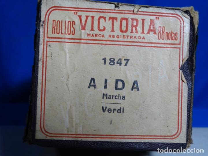 Instrumentos musicales: ROLLO DE PIANOLA. AIDA. VERDI - Foto 2