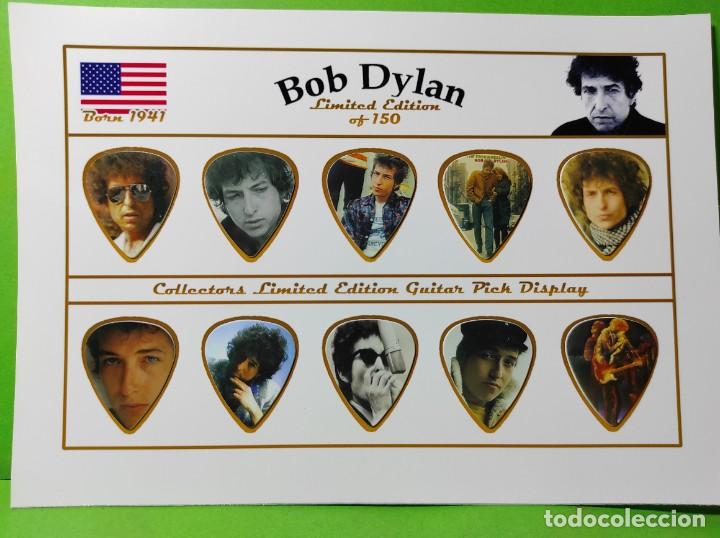 Instrumentos musicales: BOB DYLAN. COLECCI&Oacute;N DE 10 P&Uacute;AS DE GUITARRA. - Foto 1