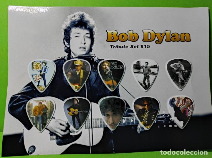 Instrumentos musicales: BOB DYLAN. COLECCI&Oacute;N DE 10 P&Uacute;AS DE GUITARRA. - Foto 1