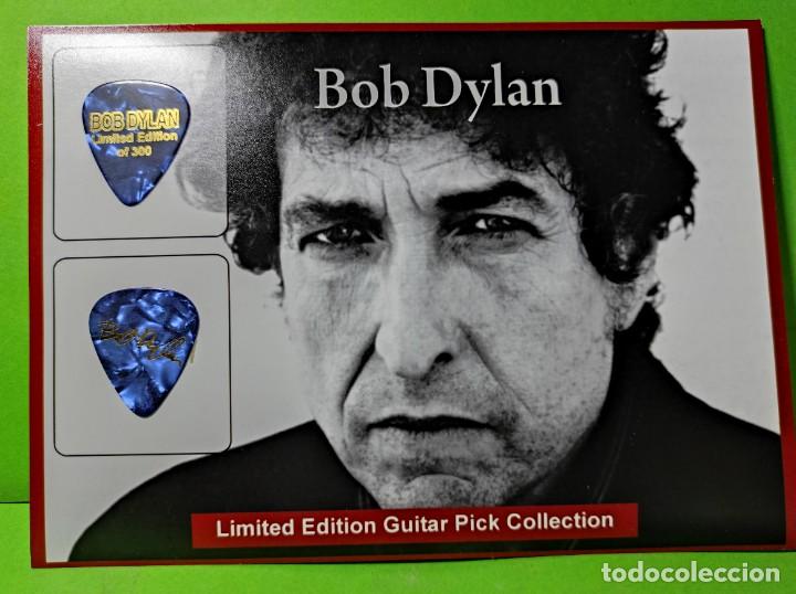 Instrumentos musicales: BOB DYLAN. COLECCI&Oacute;N DE 2 P&Uacute;AS DE GUITARRA. - Foto 1