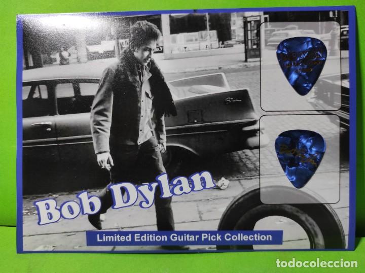 Instrumentos musicales: BOB DYLAN. COLECCI&Oacute;N DE 2 P&Uacute;AS DE GUITARRA. - Foto 1