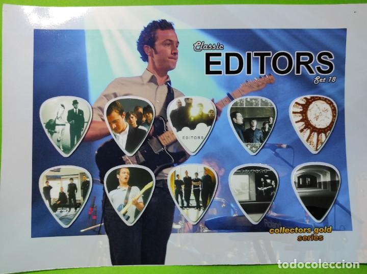 Instrumentos musicales: EDITORS. COLECCI&Oacute;N DE 10 P&Uacute;AS DE GUITARRA. - Foto 1
