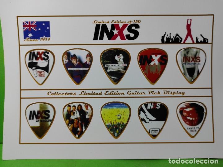 Instrumentos musicales: INXS. COLECCI&Oacute;N DE 10 P&Uacute;AS DE GUITARRA. - Foto 1