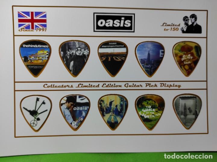 Instrumentos musicales: OASIS. COLECCI&Oacute;N DE 10 P&Uacute;AS DE GUITARRA. - Foto 1