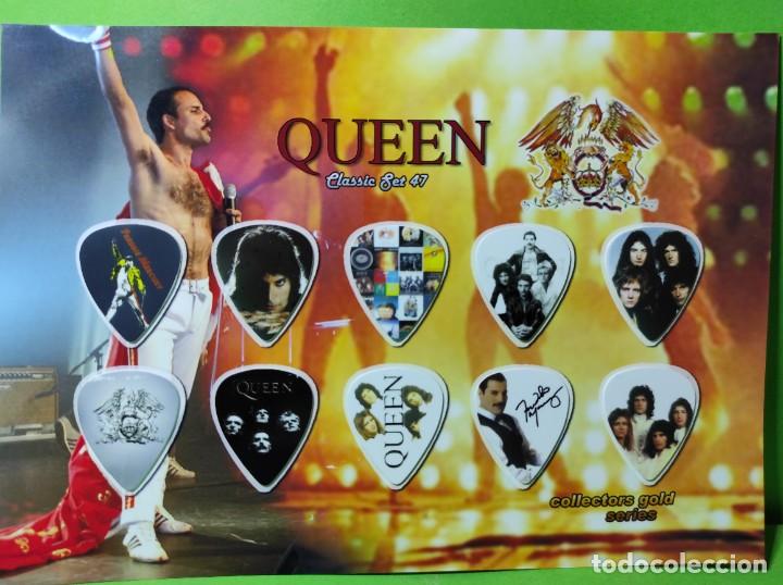 Instrumentos musicales: QUEEN. COLECCI&Oacute;N DE 10 P&Uacute;AS DE GUITARRA. - Foto 1
