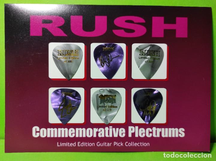 Instrumentos musicales: RUSH. COLECCI&Oacute;N DE 6 P&Uacute;AS DE GUITARRA. - Foto 1