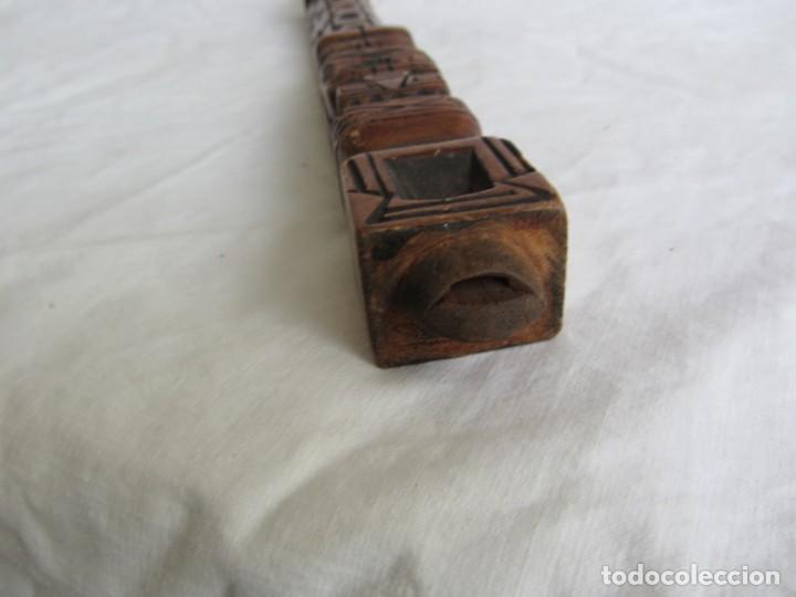 Instrumentos musicales: Flauta de madera tallada t&iacute;pica de Bolivia - Foto 8