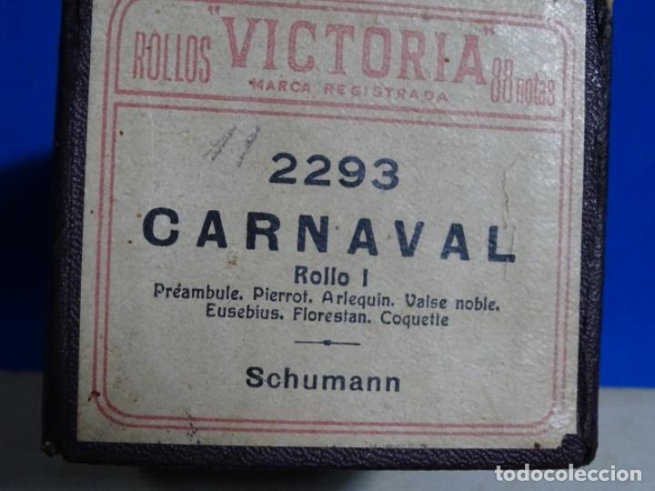 Instrumentos musicales: ROLLO DE PIANOLA. CARNAVAL. SCHUMANN. - Foto 2