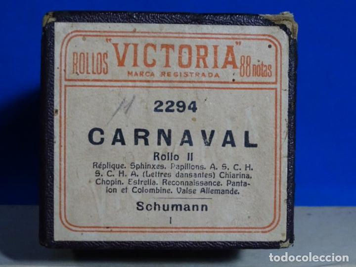 Instrumentos musicales: ROLLO DE PIANOLA. CARNAVAL SCHUMANN. - Foto 2