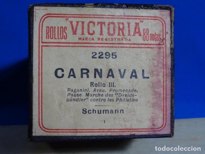Instrumentos musicales: ROLLO DE PIANOLA. CARNAVAL. SCHUMAN. - Foto 2
