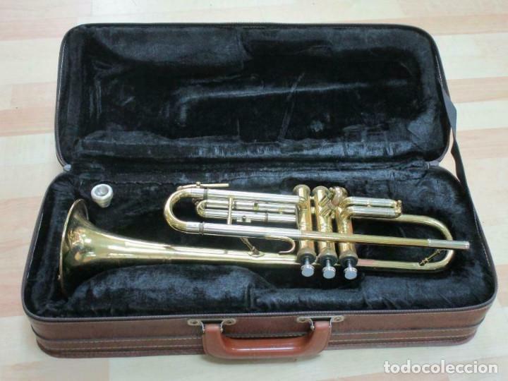 Instrumentos musicales: MAGNIFICA trompeta, aprox. 54 cm + maleta Musica Steyr-Austria - Foto 1 - 257702595