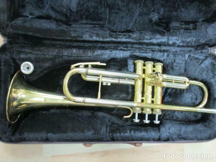 Instrumentos musicales: MAGNIFICA trompeta, aprox. 54 cm + maleta Musica Steyr-Austria - Foto 2 - 257702595