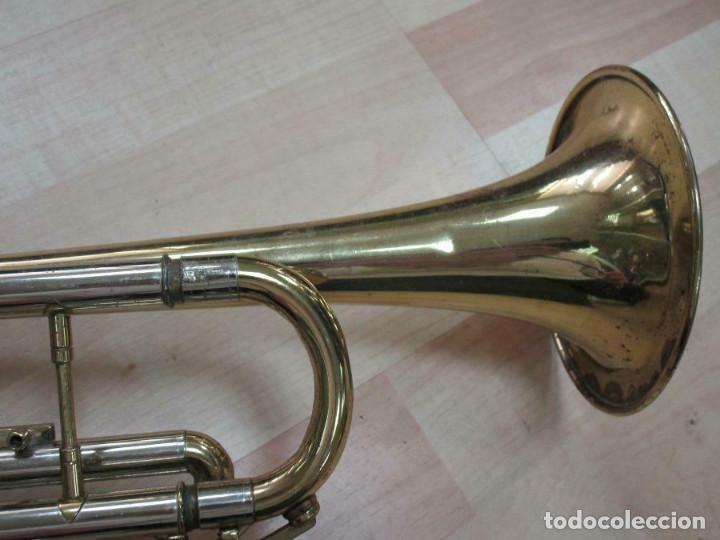 Instrumentos musicales: MAGNIFICA trompeta, aprox. 54 cm + maleta Musica Steyr-Austria - Foto 3 - 257702595