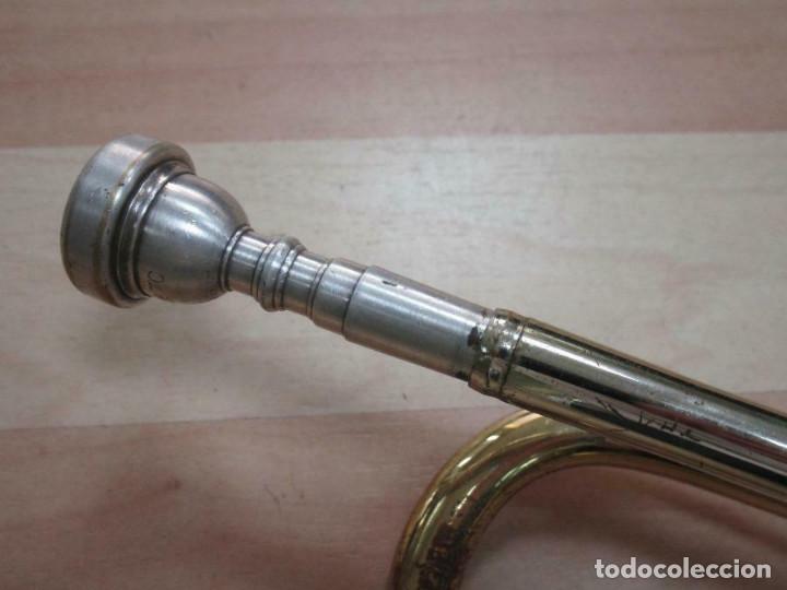 Instrumentos musicales: MAGNIFICA trompeta, aprox. 54 cm + maleta Musica Steyr-Austria - Foto 7 - 257702595