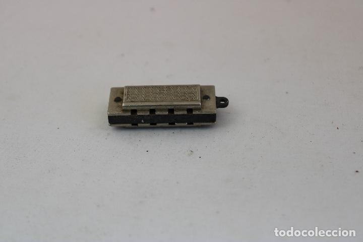 Instrumentos musicales: armonica miniatura de plata - Foto 1