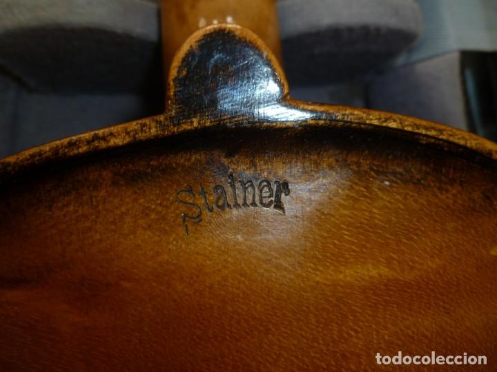 Instrumentos musicales: Violín del XIX stainer con talla de cabeza - Foto 9 - 269462353