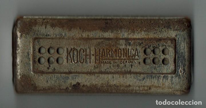 Instrumentos musicales: Arm&oacute;nica antigua / Oxidada / Funciona / Koch Harmonica / Germany - Foto 1