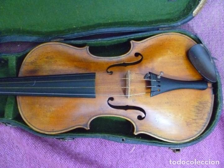 Instrumentos musicales: Violín del XIX stainer con talla de cabeza de león - Foto 6 - 283172353