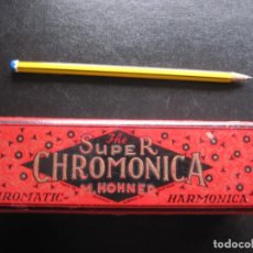Instrumentos musicales: ARMÓNICA SUPER CHROMONICA M. HOHNER CON LA CAJA DE ORIGEN. Lote 284638203