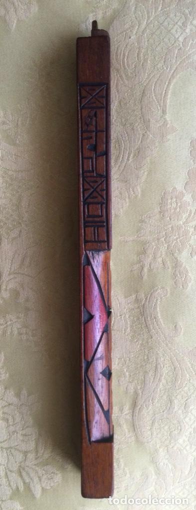 Instrumentos musicales: FLAUTA PERUANA, TALLADA A MANO, PER&Uacute;, 33 CM - Foto 8