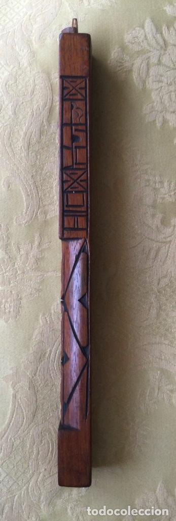 Instrumentos musicales: FLAUTA PERUANA, TALLADA A MANO, PER&Uacute;, 33 CM - Foto 9