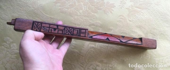 Instrumentos musicales: FLAUTA PERUANA, TALLADA A MANO, PER&Uacute;, 33 CM - Foto 11