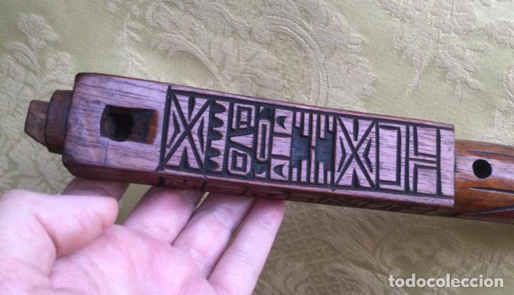 Instrumentos musicales: FLAUTA PERUANA, TALLADA A MANO, PER&Uacute;, 33 CM - Foto 13