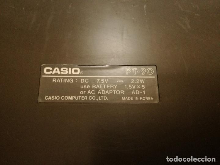 Instrumentos musicales: ORGANO / TECLADO / PIANO - CASIO PT-90 (FUNCIONA) - Foto 9