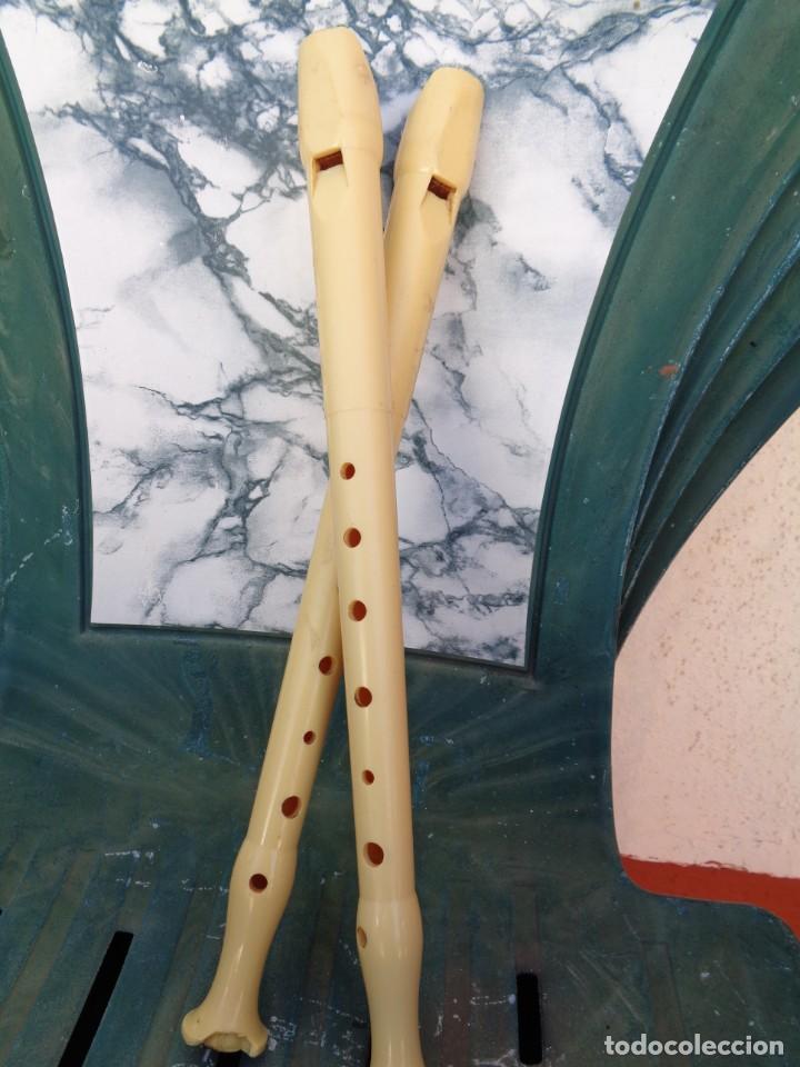 Instrumentos musicales: # DOS FLAUTAS DULCES, Made in Germany. # - Foto 1