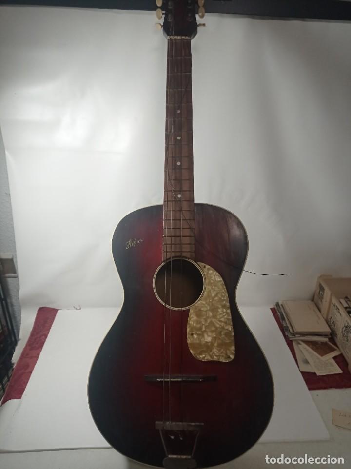 Instrumentos musicales: Guitarra antigua Parlor Hofner 520 model 1950/60. El primer modelo que construyó pieza difícil - Foto 1 - 299268933