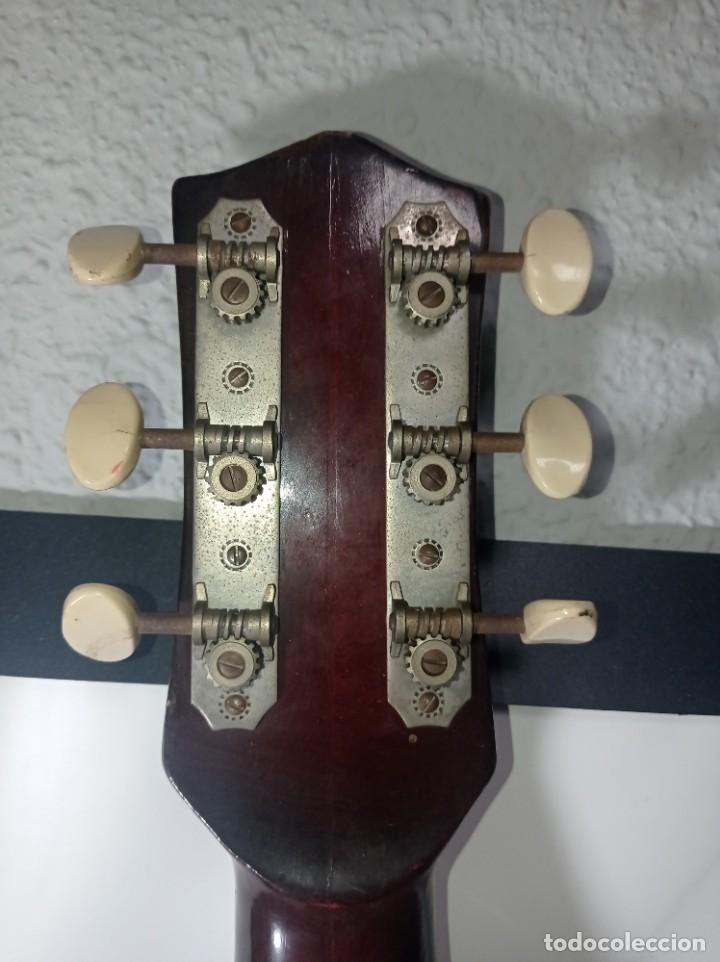 Instrumentos musicales: Guitarra antigua Parlor Hofner 520 model 1950/60. El primer modelo que construyó pieza difícil - Foto 13 - 299268933