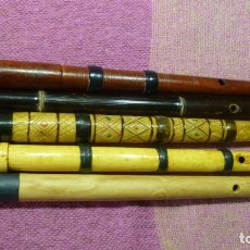 Instrumentos musicales: 4 GAITAS PASTORILES EXTREMEÑAS Y SALAMANTINAS. Lote 300801123