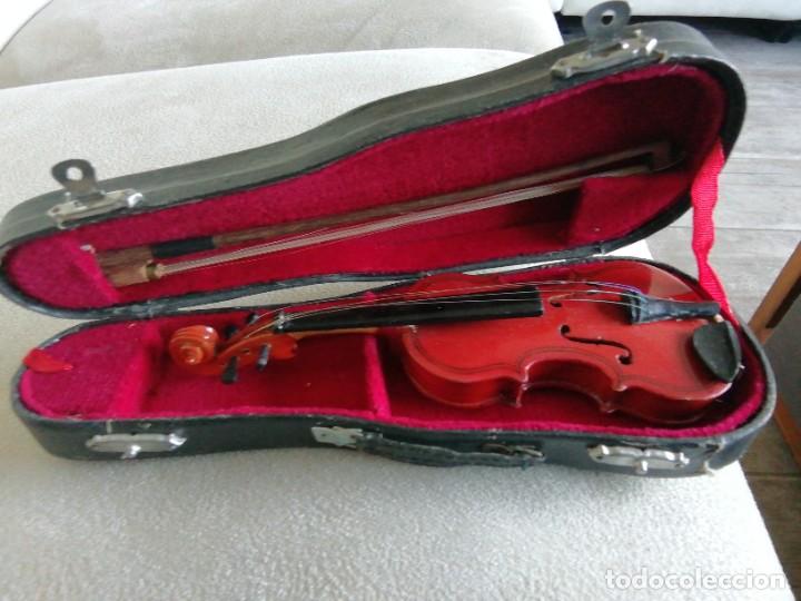 Instrumentos musicales: *VIOLIN MINIATURA. (Rf:67/d) - Foto 1