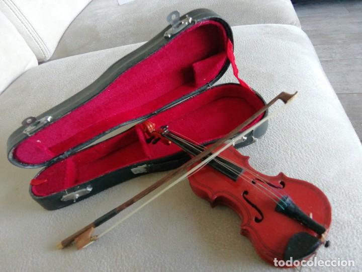 Instrumentos musicales: *VIOLIN MINIATURA. (Rf:67/d) - Foto 5