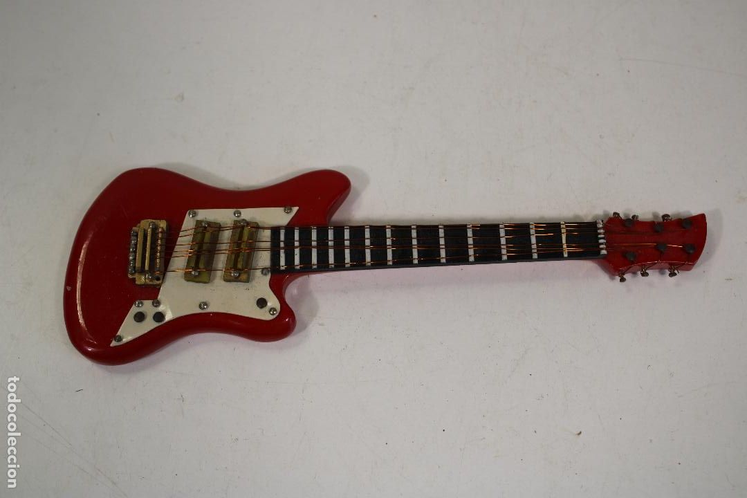 Instrumentos musicales: mini guitarra electric roja - Foto 3
