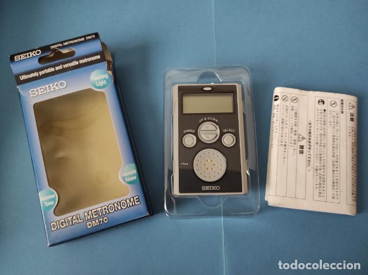 Instrumentos musicales: METR&Oacute;NOMO DIGITAL DE BOLSILLO DM70 SEIKO - Foto 3
