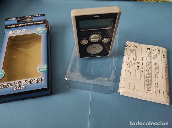 Instrumentos musicales: METR&Oacute;NOMO DIGITAL DE BOLSILLO DM70 SEIKO - Foto 4
