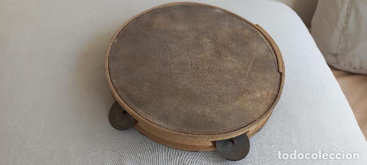 Instrumentos musicales: PANDERETA DE MADERA Y PIEL. - Foto 2