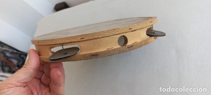 Instrumentos musicales: PANDERETA DE MADERA Y PIEL. - Foto 3