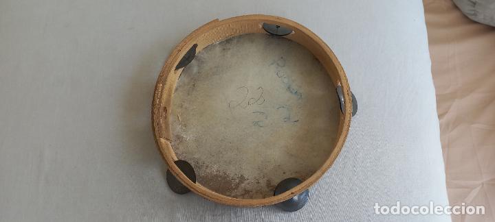 Instrumentos musicales: PANDERETA DE MADERA Y PIEL. - Foto 4